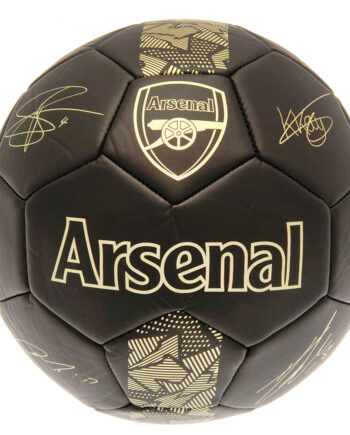 Arsenal Fc Fodbold Str    Sort Guld