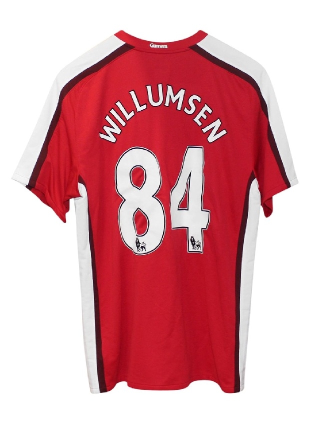 Arsenal Home Jersey 2008 10 Willumsen 84-