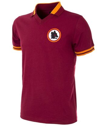 As Roma 1978 79 Short Sleeve Retro Football Shirt-small