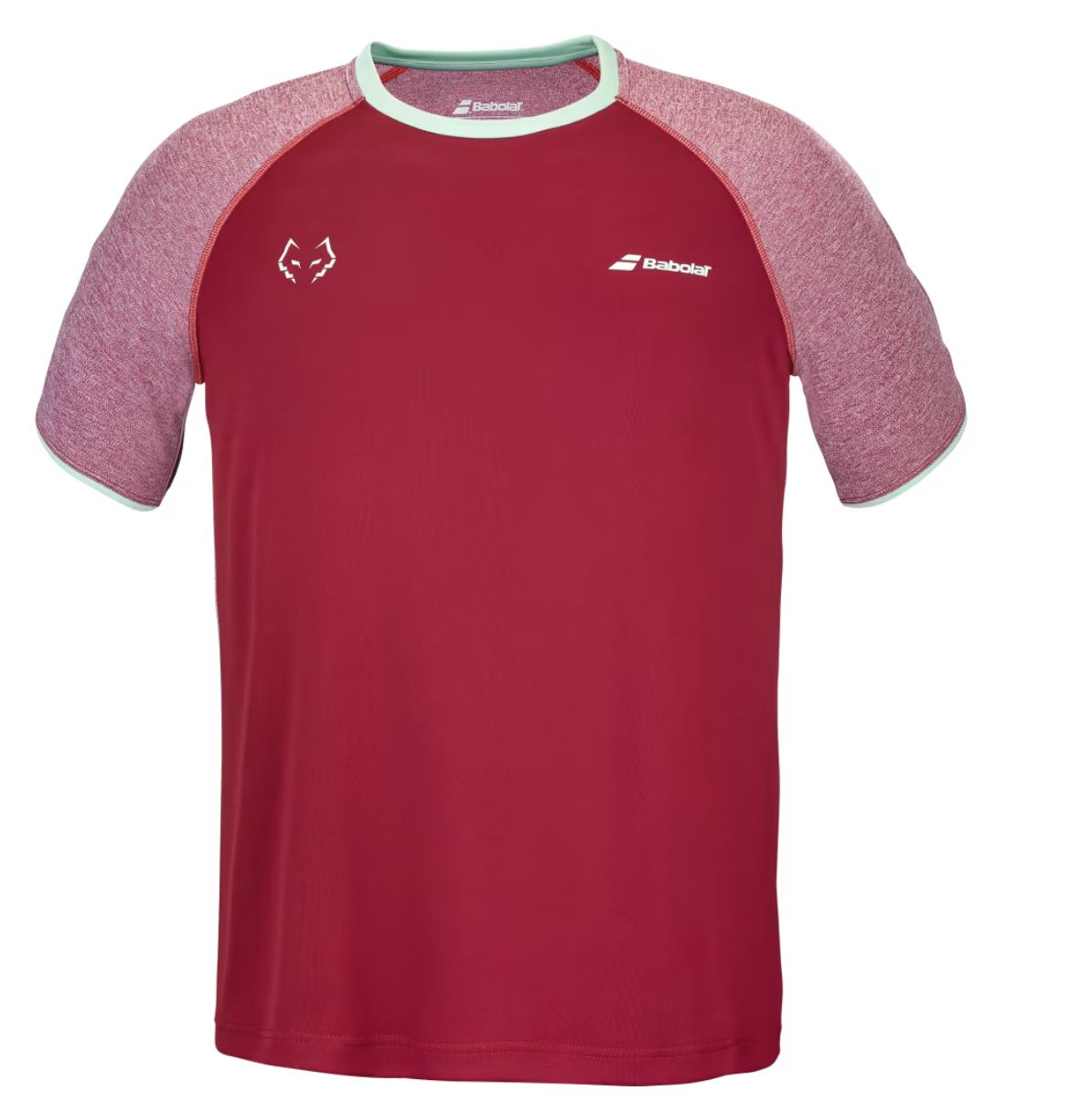 Babolat Crew Neck Tee Juan Lebron  Red Dahlia
