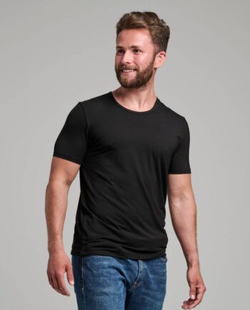 Bambusa  -shirt Med Rund Hals  Sort
