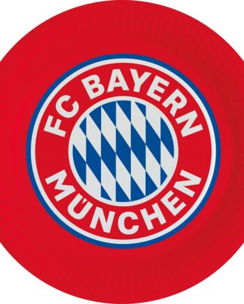 Bayern München Paptallerkner   Stk 23cm