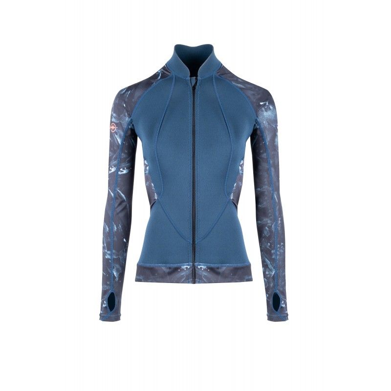 Beuchat Atoll Zipped Jacket Seaweed Dame   Mm Blå