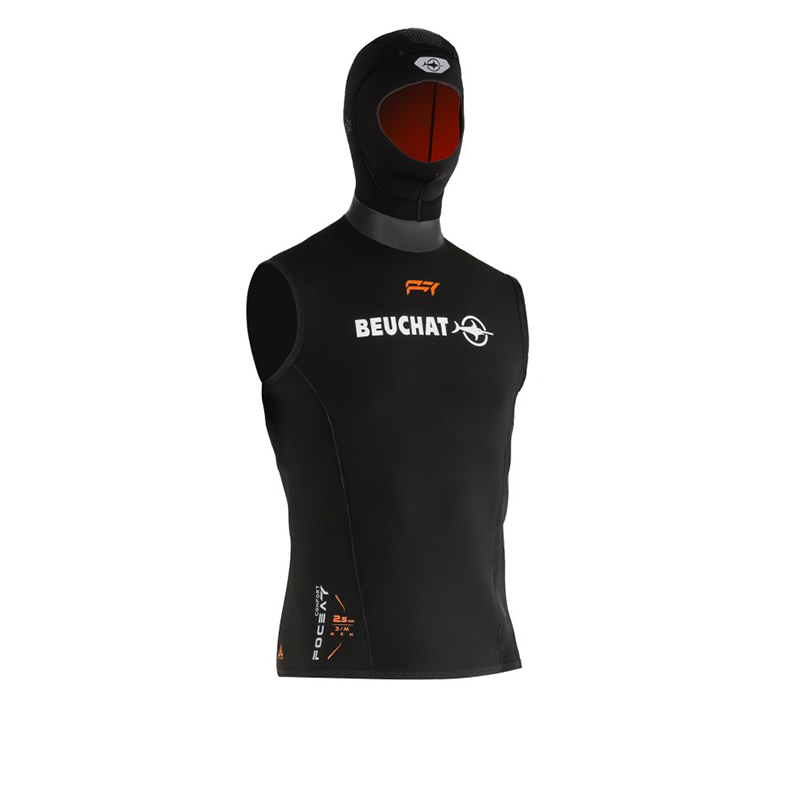 Beuchat Våddragt Focea Comfort   Hooded Vest Herre    -  Mm