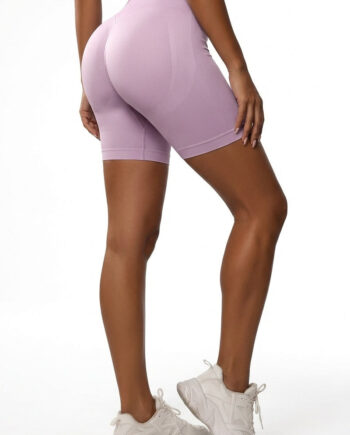Bodycurve Scrunch Shorts   High Waist Lightpurple Small   Lightpurple
