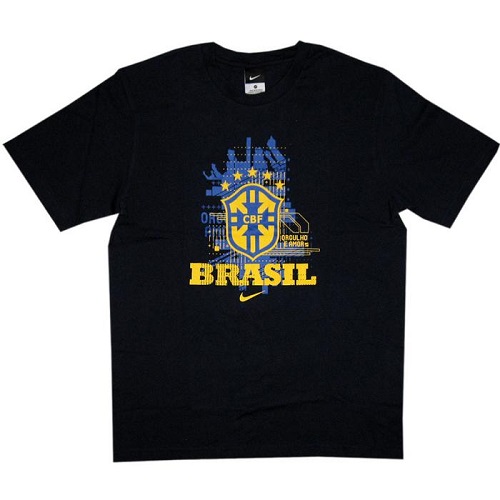 10-11 Brasilien Nr 10 Hero  -shirt Navy Boys-