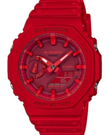 Casio Ga-2100-4aer Herreur  -shock Ur Rødt