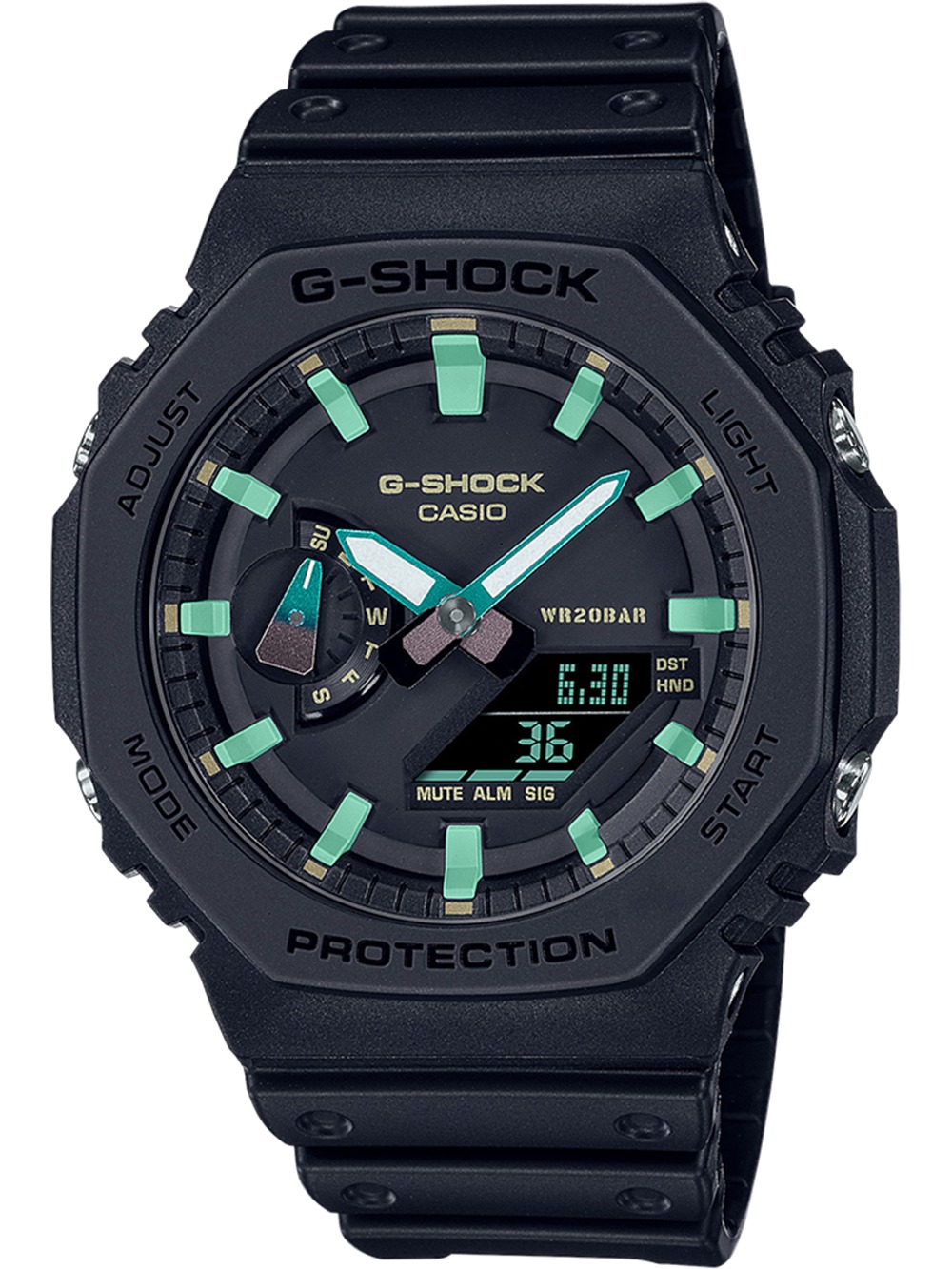 Casio Ga-2100rc-1aer Herreur  -shock Classic