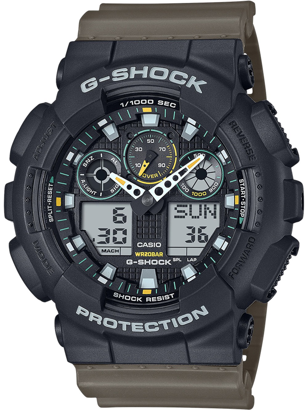 Casio Ga-100tu-1a3er Herreur  -shock Classic