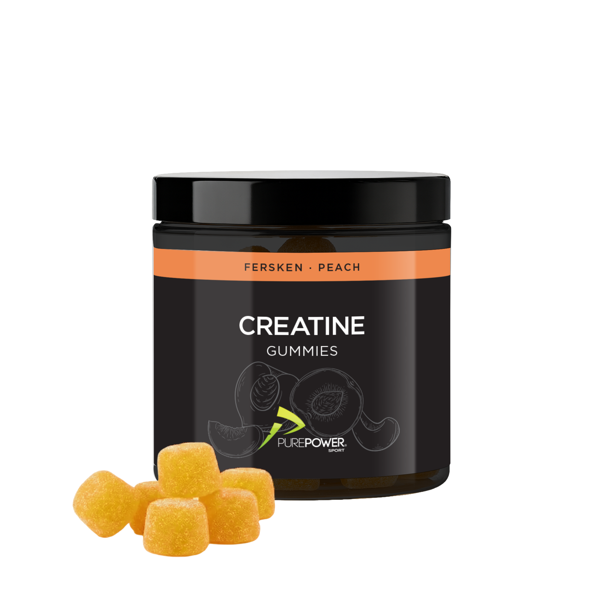 Creatine Gummies Fersken 60 Stk