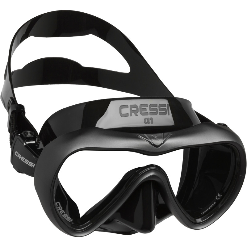 Cressi A1 Dykkermaske Sort   Grafit