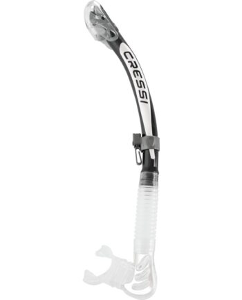 Cressi Alpha Ultra Dry Snorkel Klar   Sort   Hvid