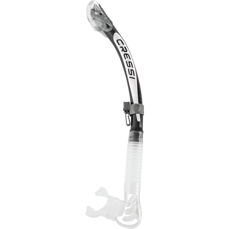 Cressi Alpha Ultra Dry Snorkel Klar   Sort   Hvid