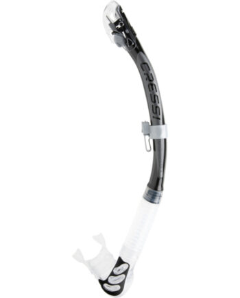 Cressi Alpha Ultra Dry Snorkel Klar   Sort   Sølv