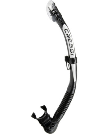 Cressi Alpha Ultra Dry Snorkel Sort   Hvid