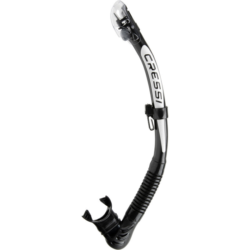Cressi Alpha Ultra Dry Snorkel Sort   Hvid