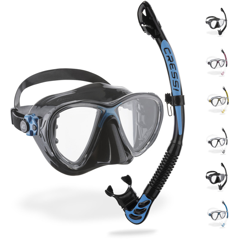 Cressi Big Eyes Evolution   Alpha Ultra Dry Snorkel Combo