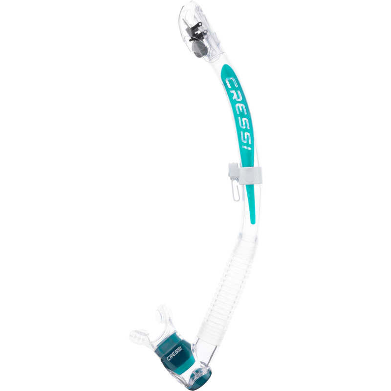 Cressi Itaca Ultra Dry Snorkel Klar Aquamarine