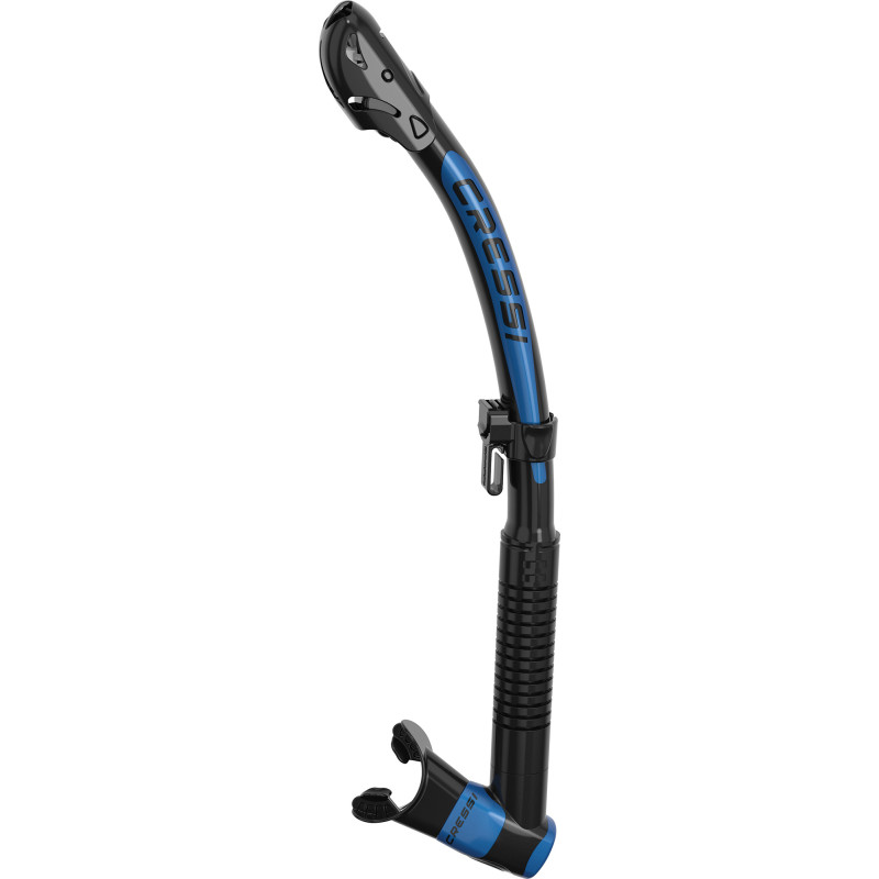 Cressi Itaca Ultra Dry Snorkel Sort Blå Metal