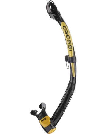 Cressi Itaca Ultra Dry Snorkel Sort Guld