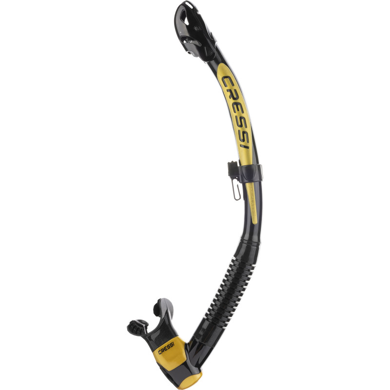 Cressi Itaca Ultra Dry Snorkel Sort Guld