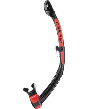 Cressi Itaca Ultra Dry Snorkel Sort Rød