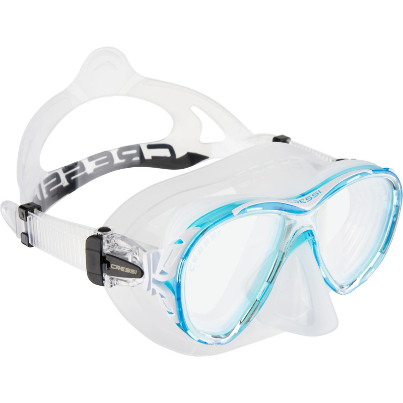 Cressi Naxos Dykkermaske Klar Aquamarine