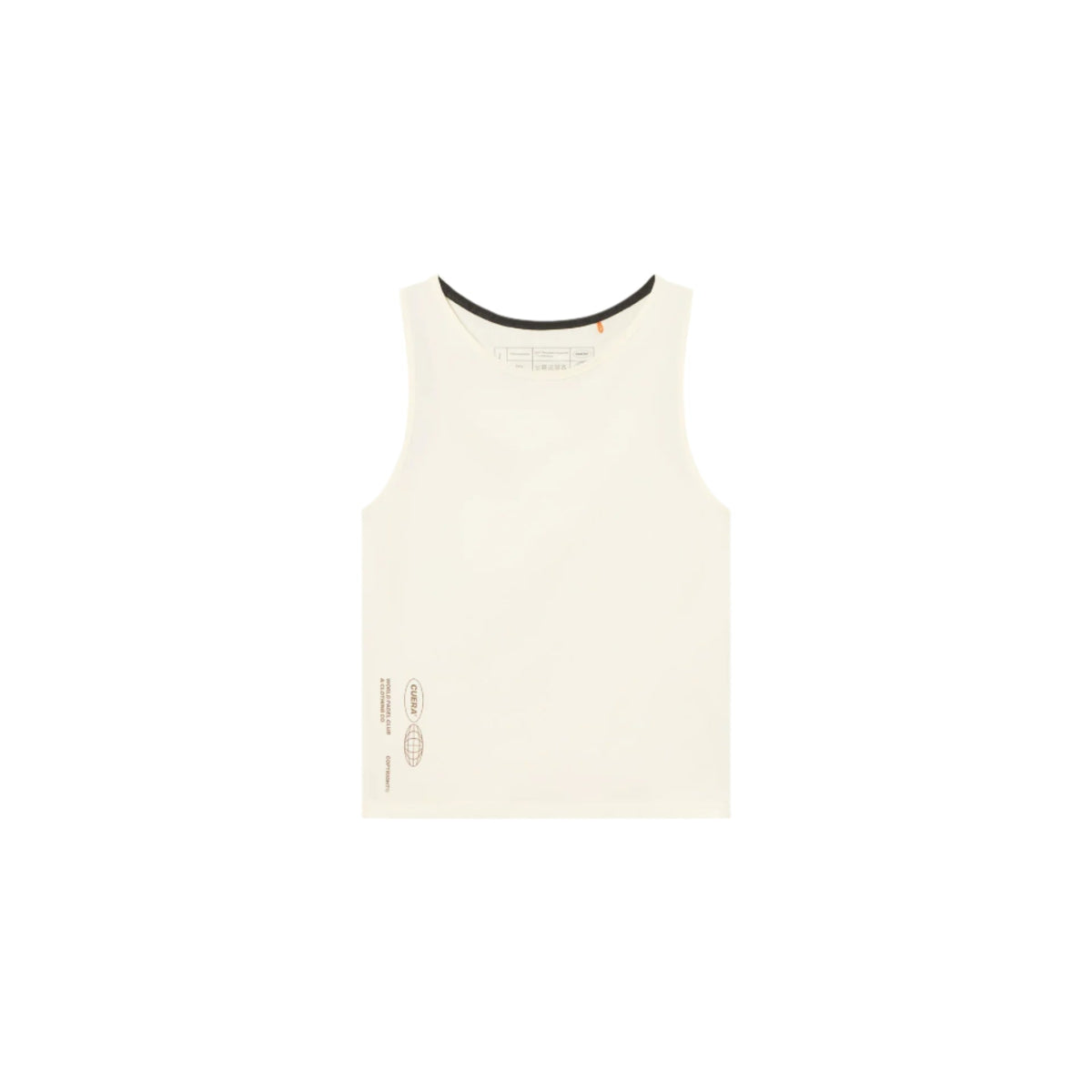 Cuera Oncourt Cropped Tank Top  Off White  Xs