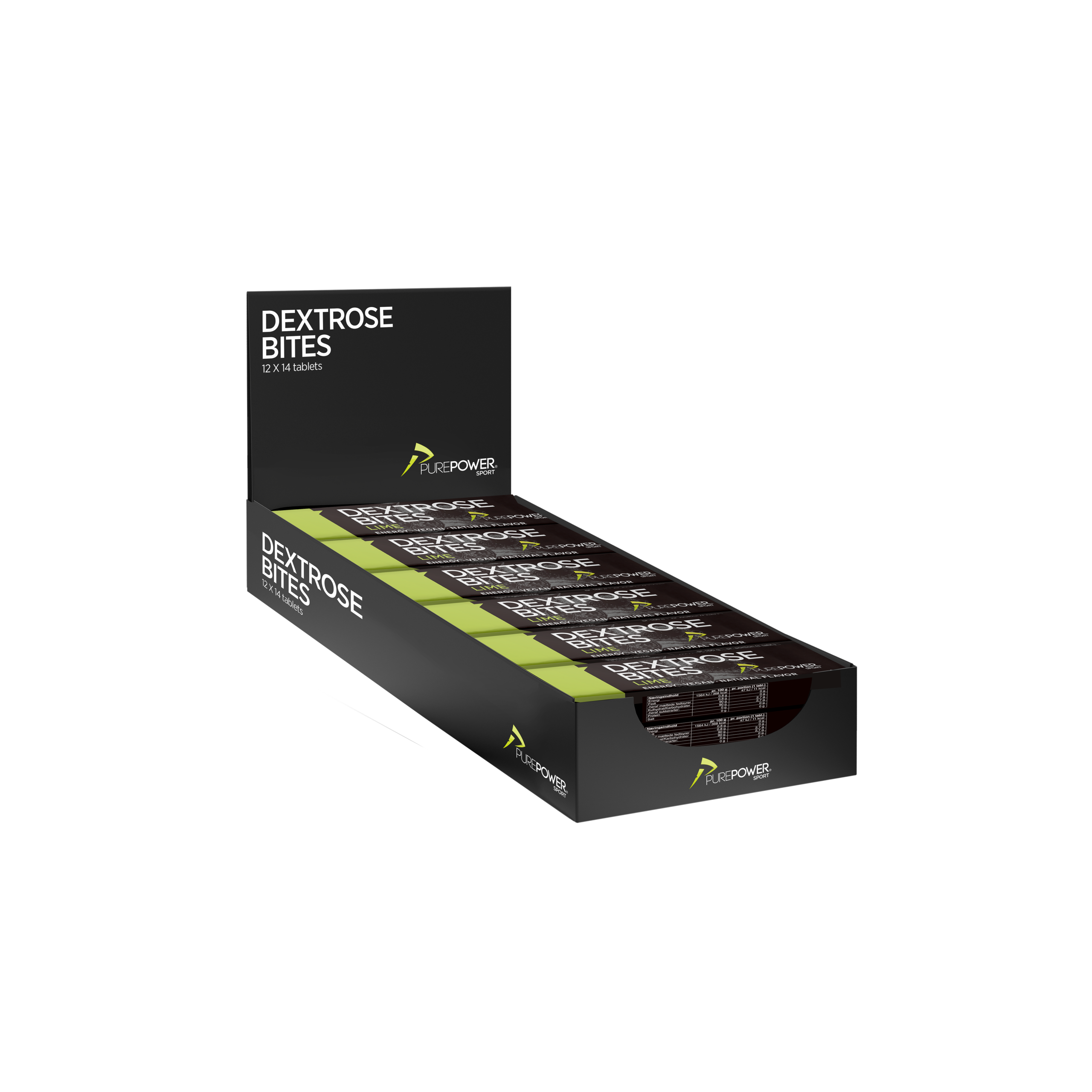 Dextrose Bites Lime 12 14 Stk