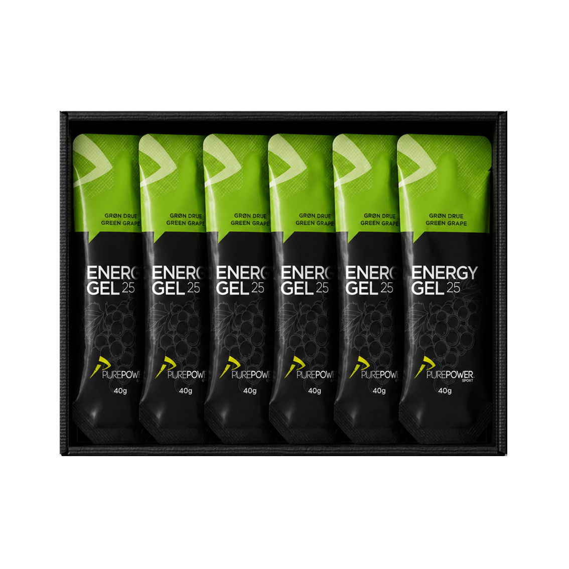Energy Gel Grøn Drue 12 40g