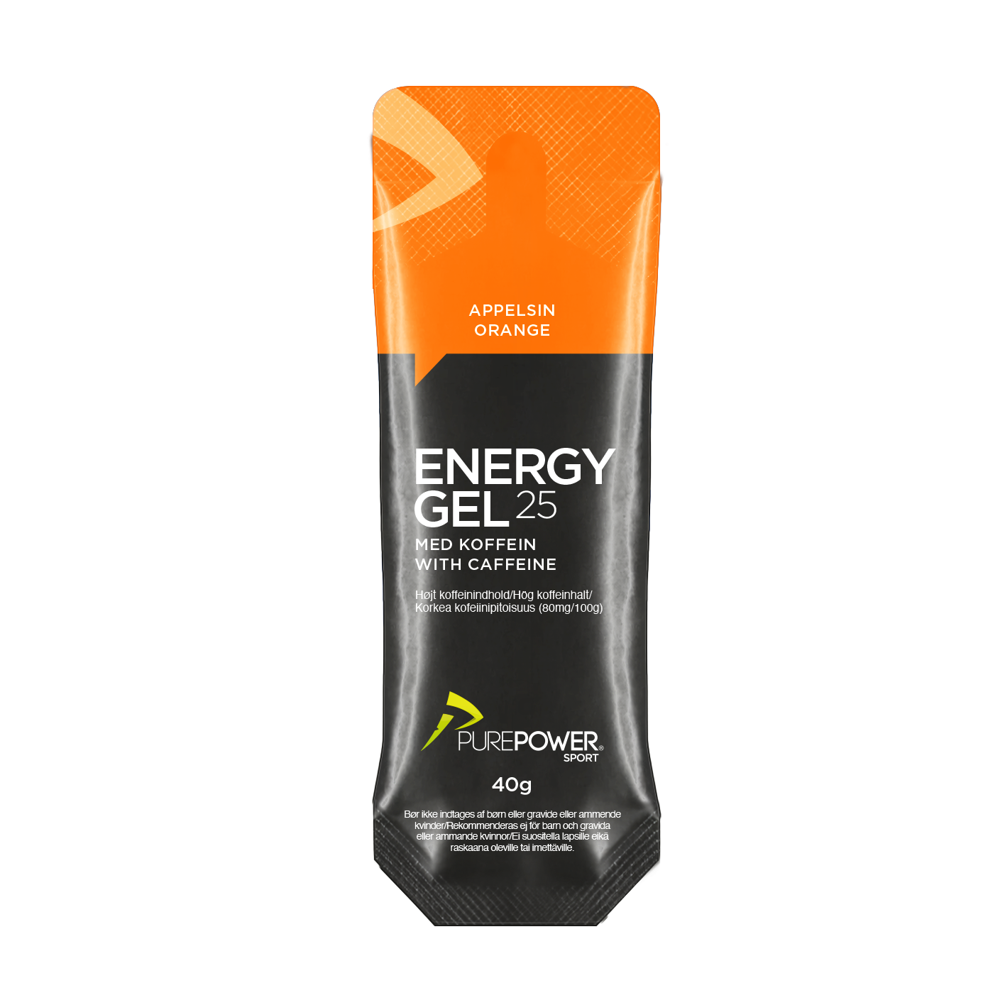 Energy Gel Koffein Appelsin 40
