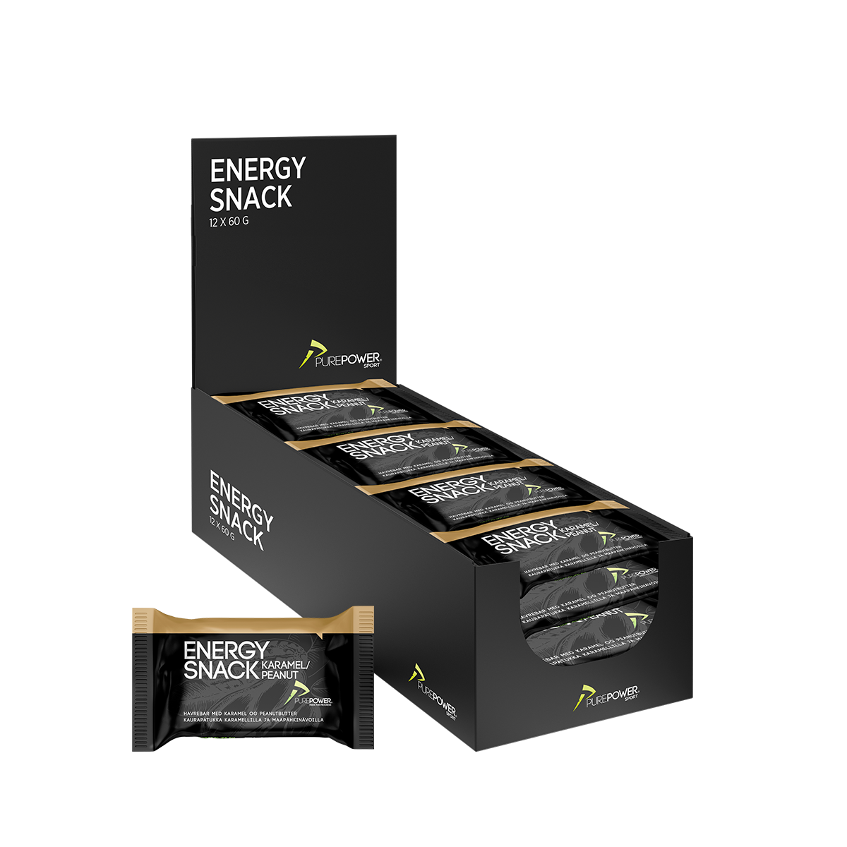 Energy Snack Karamel Peanut 12x60