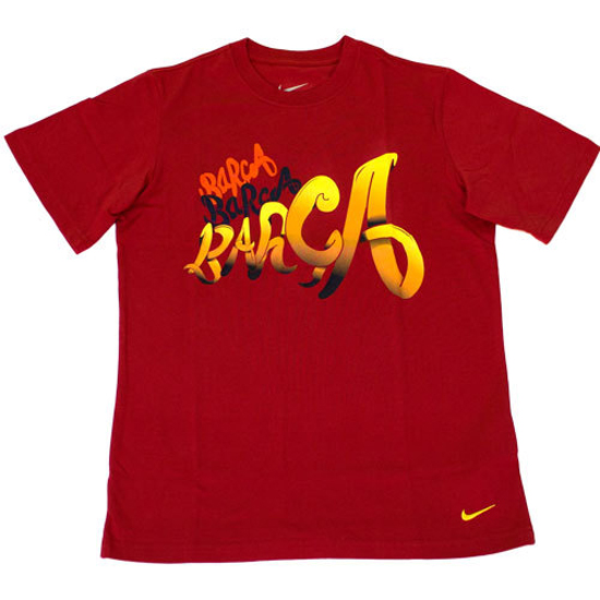 Fc Barcelona  -shirt Core 2011 12 Rød Børn-ym   137-147
