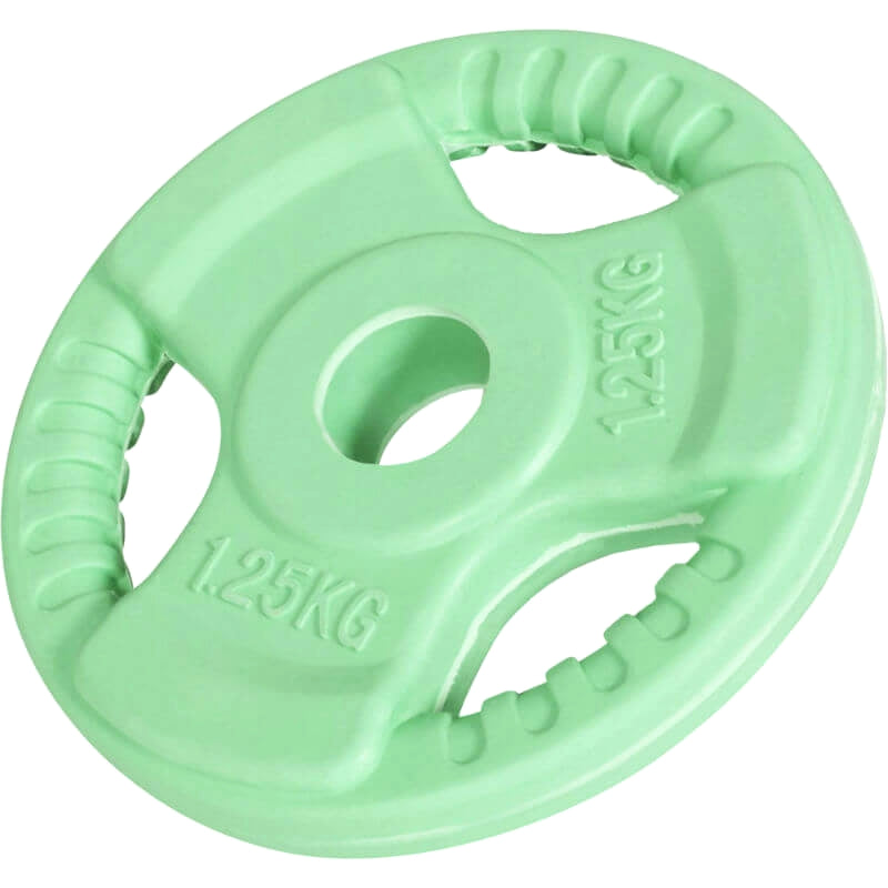 Gummi Vægtskive Med Greb   25 Kg  30 Mm