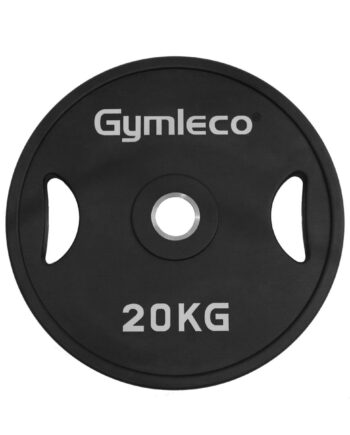 Gymleco Gummi Vægtskive    Håndtag  Sort  20 Kg