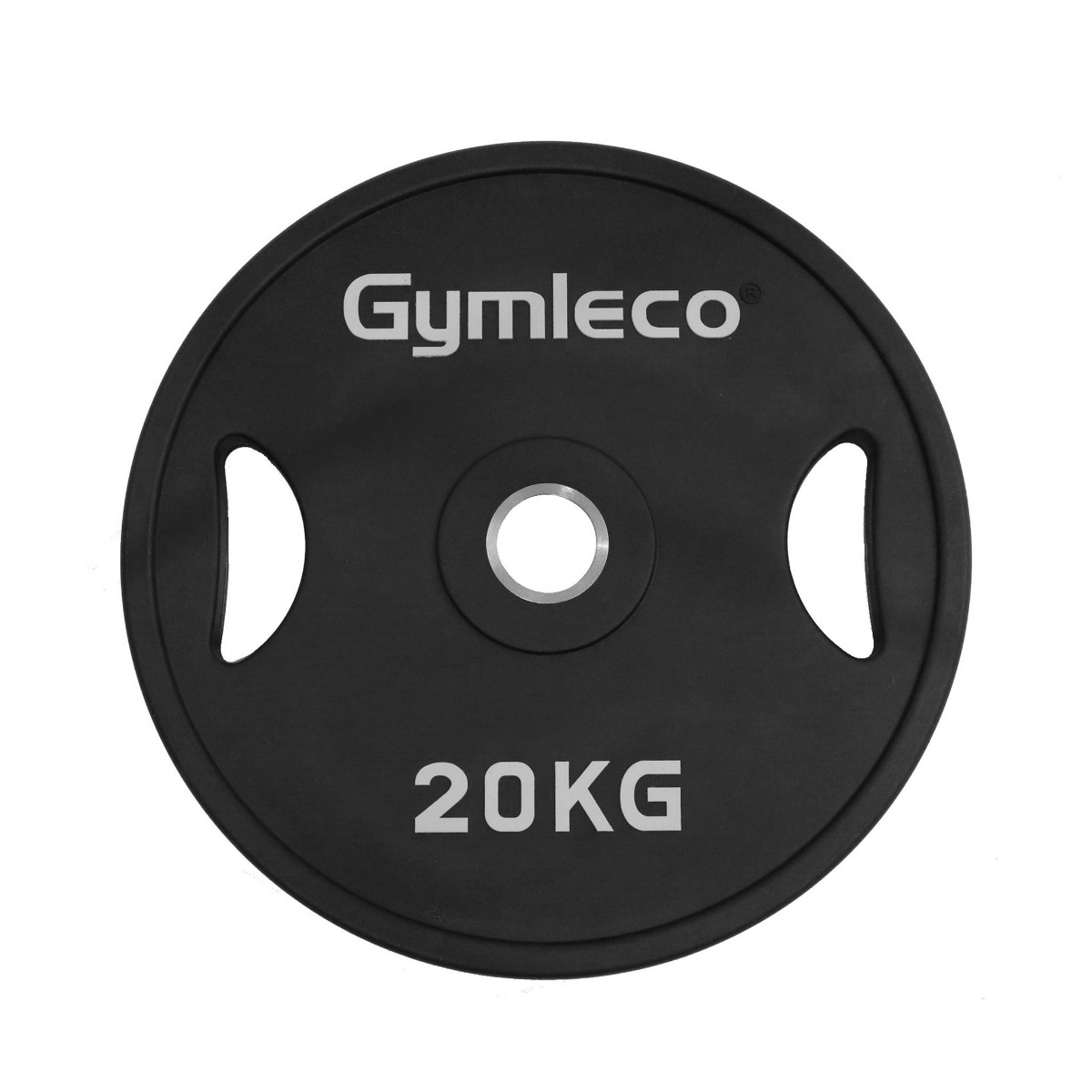 Gymleco Gummi Vægtskive    Håndtag  Sort  20 Kg