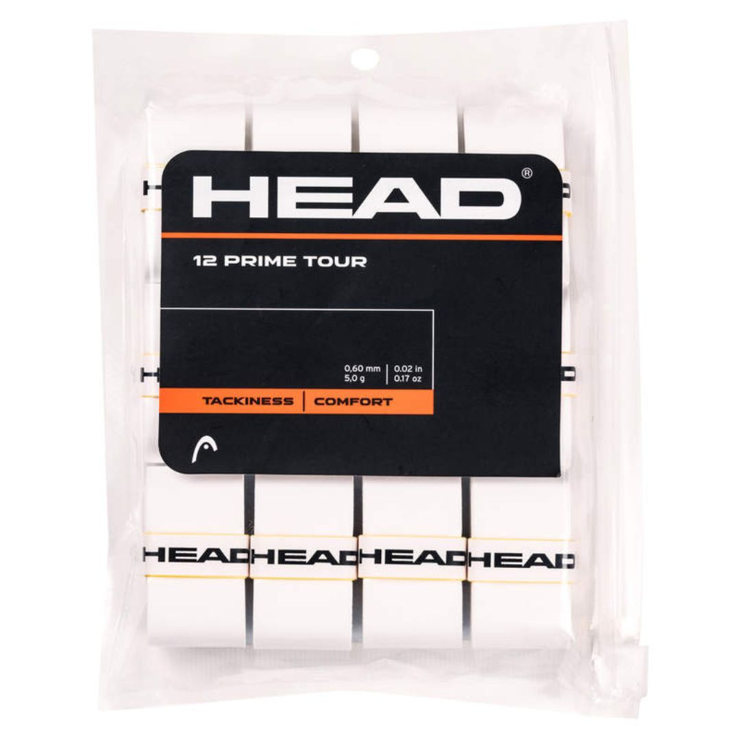 Head Prime Tour Overgrip  12-pak  White