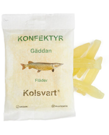 Kolsvart Gedde Hyldeblomst Vingummifisk