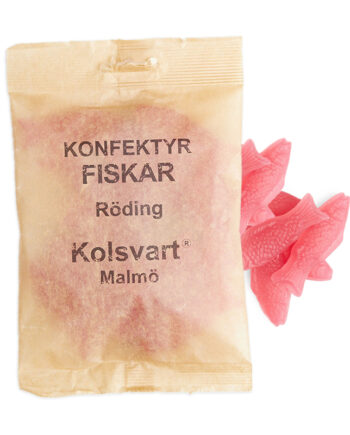 Kolsvart Rødding Hindbær Vingummifisk