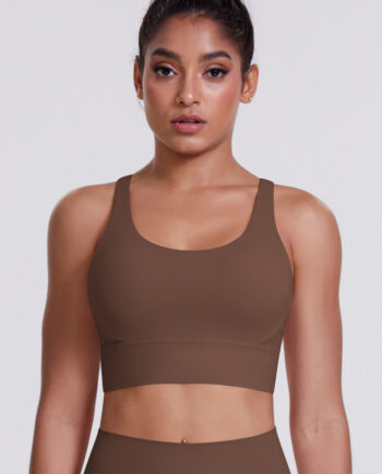 Lea Crossback Sports Bh Brown Small   Brown