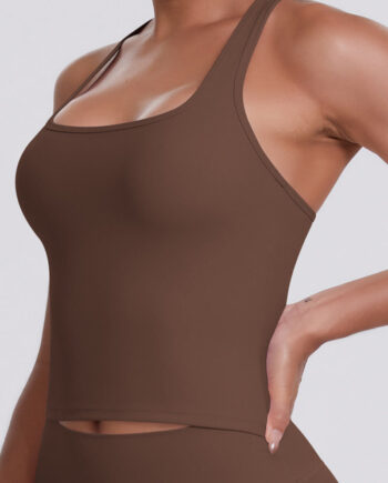 Lea Sports Top Brown Small   Brown