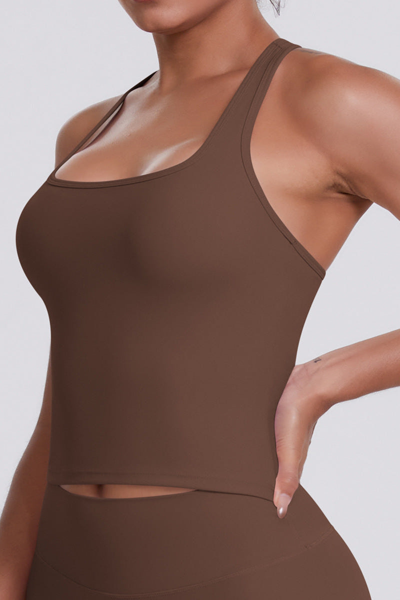 Lea Sports Top Brown Small Brown