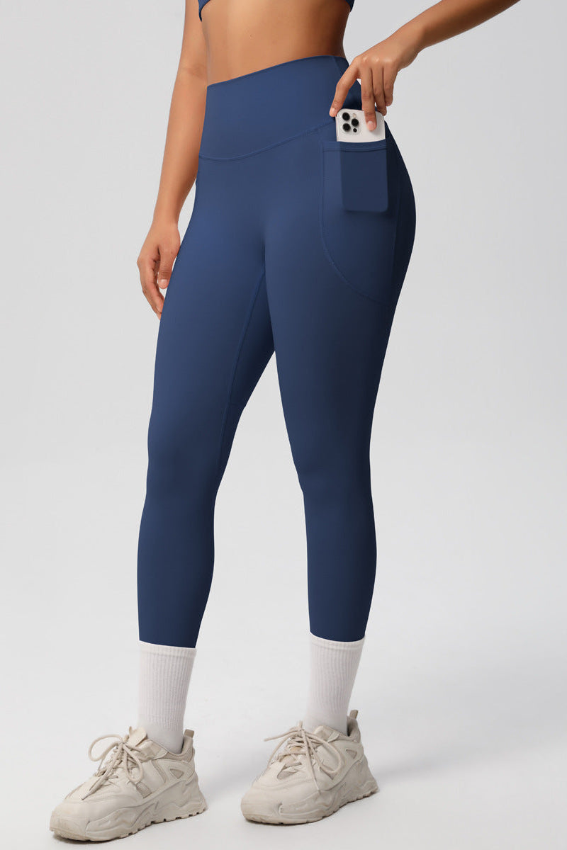 Lea Tights Med Lommer Navy Small Navy