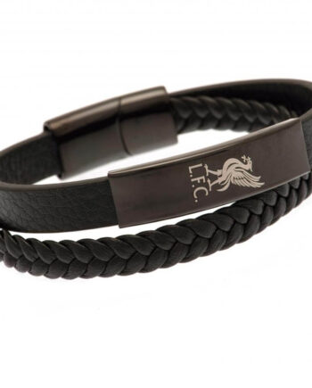 Liverpool Fc Sort Læderarmbånd