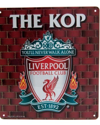 Liverpool Fc The Kop Skilt 23 Cm   25 Cm