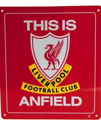 Liverpool Fc This Is Anfield Skilt Rød