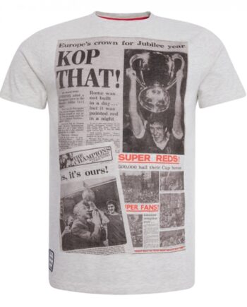 Liverpool Mens Ecru Marl Kop That Tee-