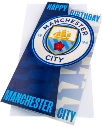 Manchester City Logo Fødselsdagskort
