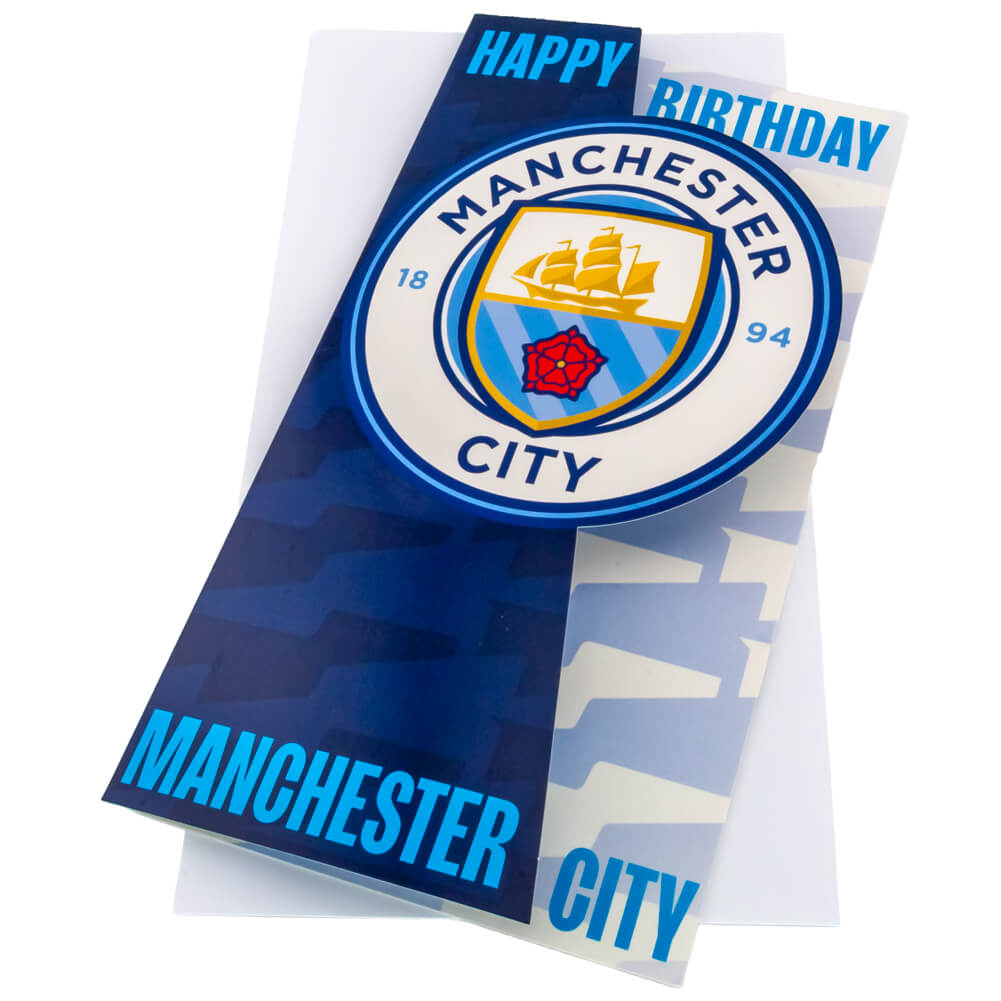 Manchester City Logo Fødselsdagskort