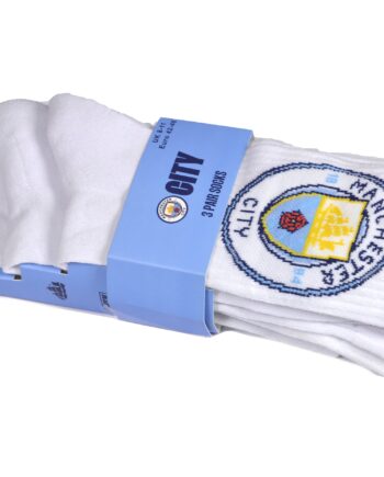 Manchester City Manchester City Sports Sokker   -pak  Hvid Blå  Uk 811   Eu 4246  Voksen